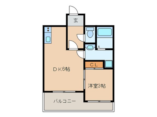 ﾗﾌｨﾈｽ薬院ｳｴｽﾄﾀﾜ-(703)の物件間取画像